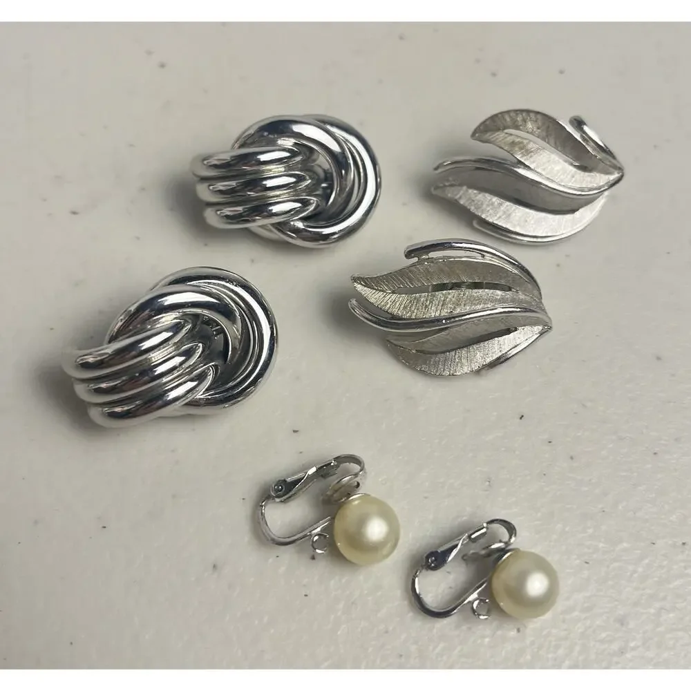 Trifari clip earrings